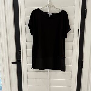 Calvin Klein Black Boxy Short Sleeve Tee‎